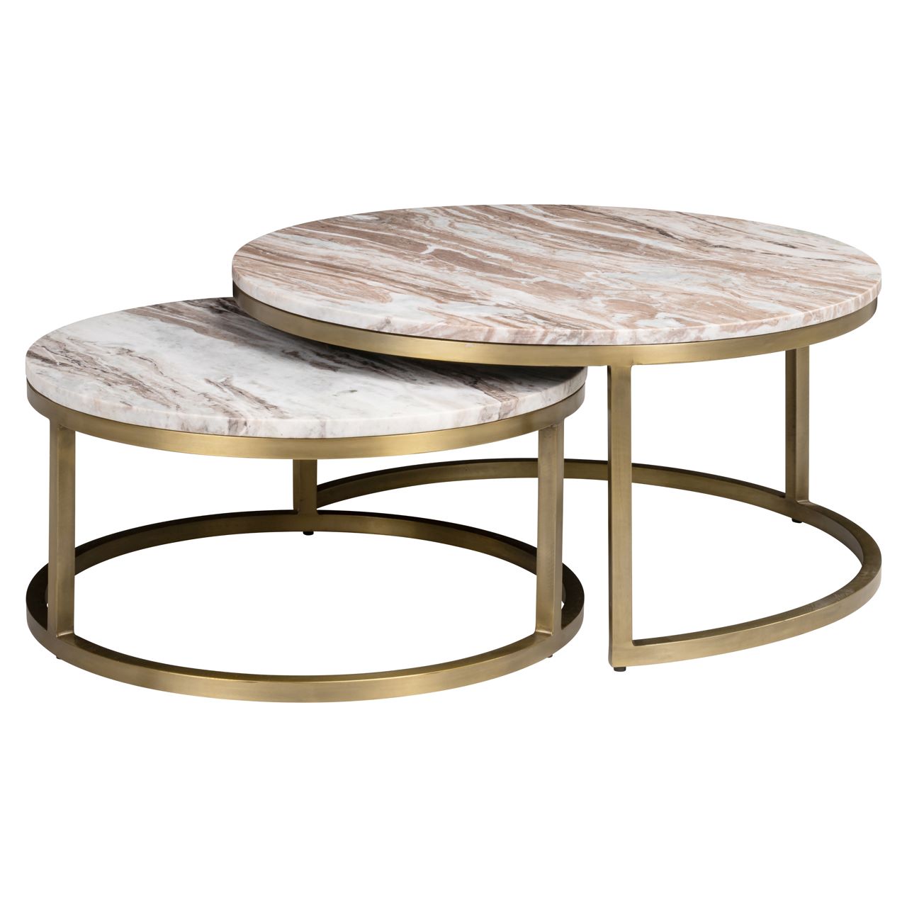 Richmond Interiors Couchtisch Sets Black Gold Mamor
