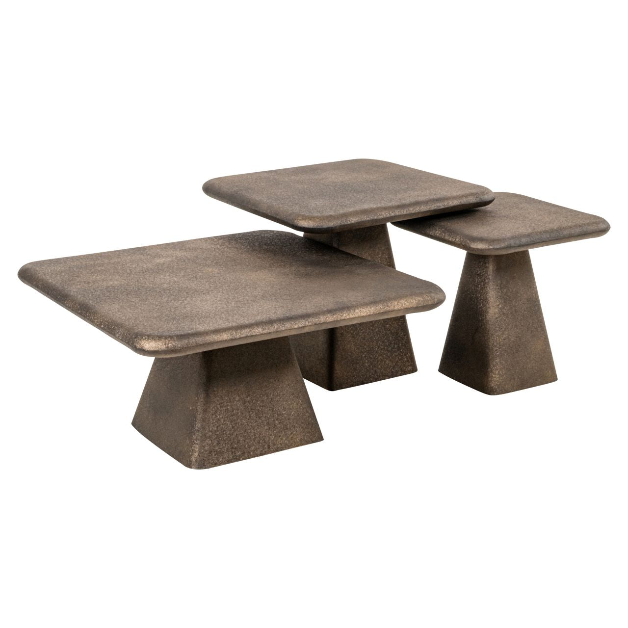 Richmond Interiors Couchtisch Sets Black Gold Mamor