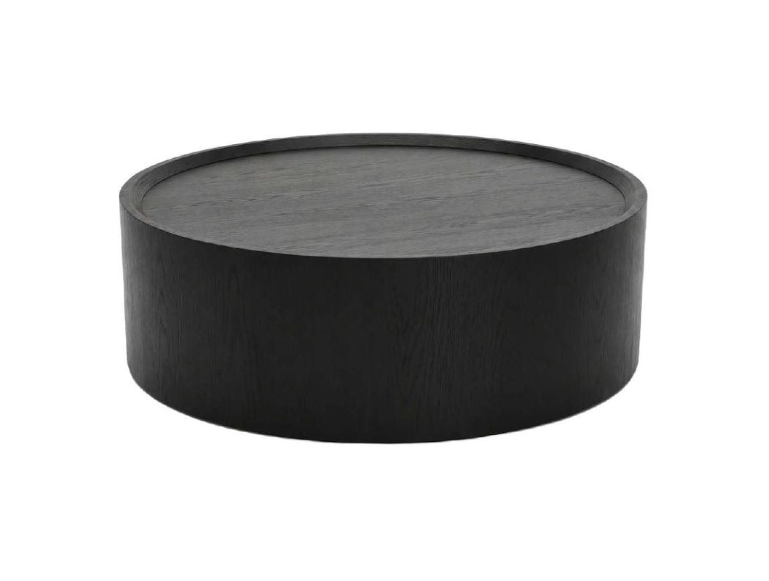 Runder Japandi Eiche Couchtisch Bowl