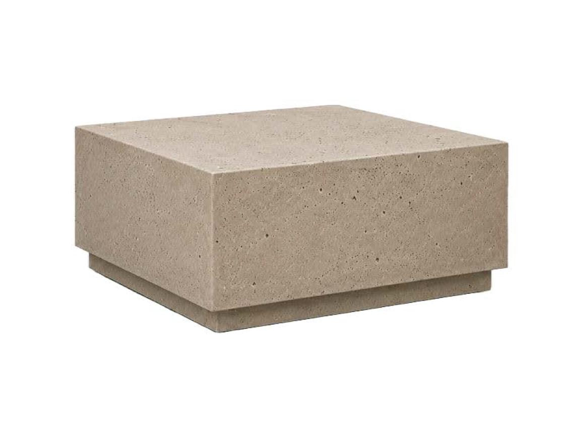 Japandi Couchtisch Travertin Optik