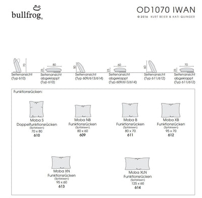 Bullfrog Iwan OD 1070 Outdoor Sofa – Outdoor-Variante
