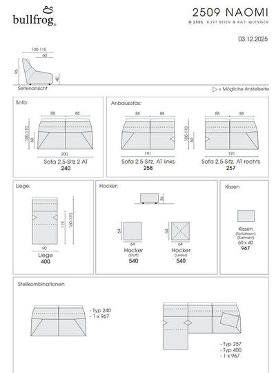 Bullfrog Naomi 2509 Sofa – Ansicht 5