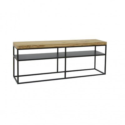 Sofa Seitentisch Zwischentisch Eiche Metall