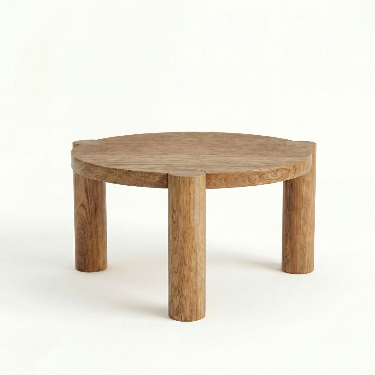 Couchtisch Eiche massiv rund Trika