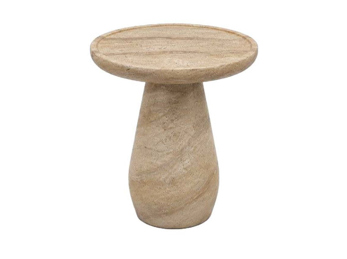 Japandi Couchtisch Travertin Optik
