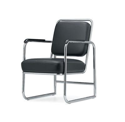 Bauhaus Sessel Leder Chrom Berlin von LC Stendal