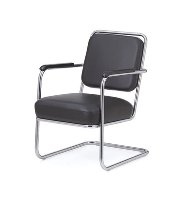 Bauhaus Sessel Leder Chrom Berlin von LC Stendal