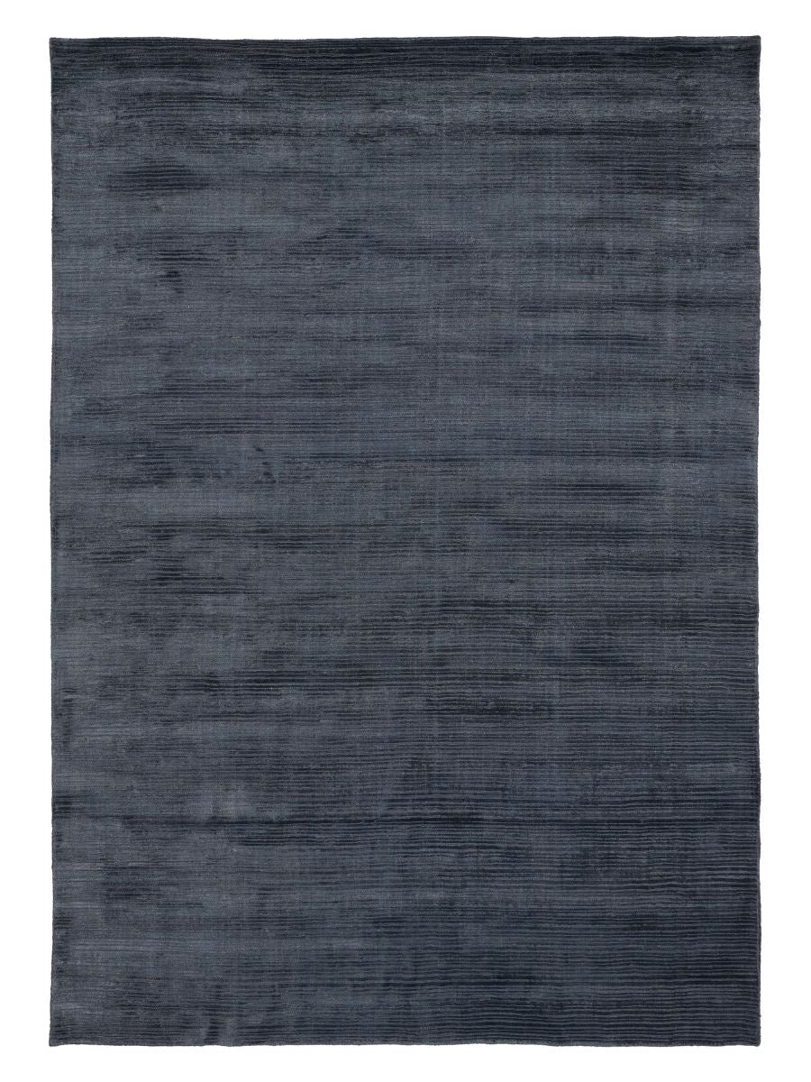 Linie Design Cover Teppich in Blau