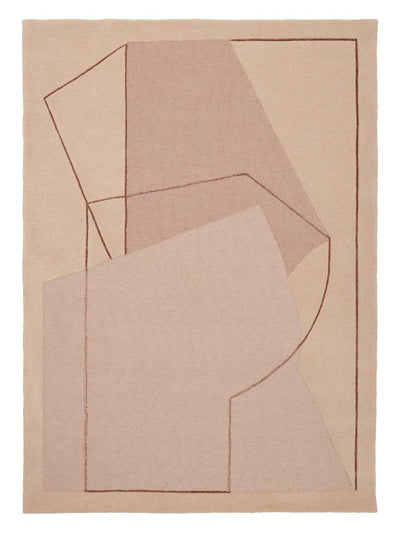 Linie Design Furbo Teppich in Rose