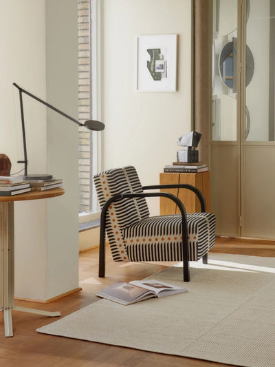 Linie Design Kent Teppich in Weiß