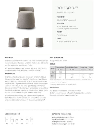 Mobitec Bolero Roll Hocker R2810 – Ansicht 6