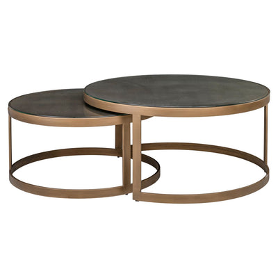 Richmond Interiors Couchtisch Set Bloomville Brass
