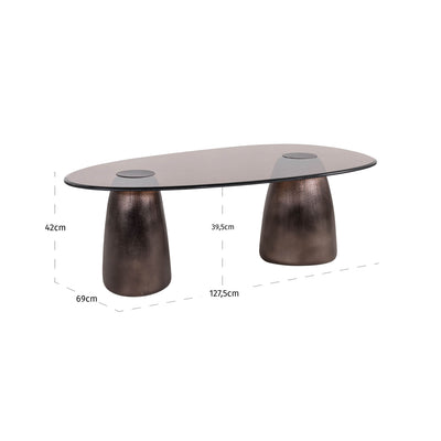 Richmond Interiors Couchtisch Hayden Bronze